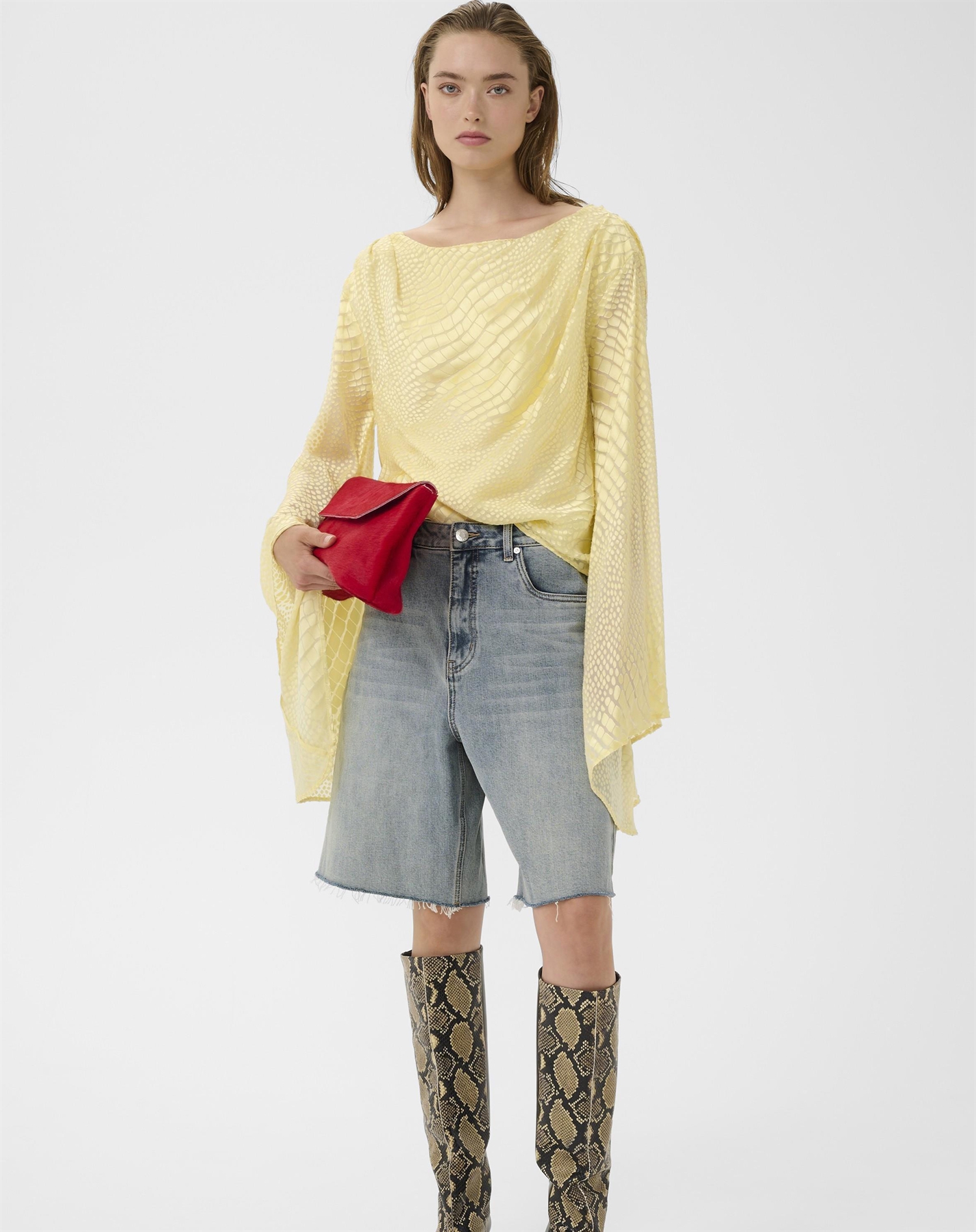 Gestuz - GZNoma HW Shorts - Vintage Mid Blue Wash 